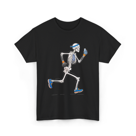 Running Skeleton Skeleton Runner T-Shirt - Black