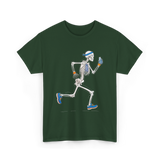 Running Skeleton Skeleton Runner T-Shirt - Forest Green