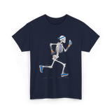 Running Skeleton Skeleton Runner T-Shirt - Navy