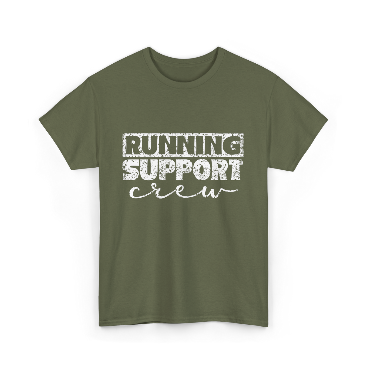 Running Support Crew Runner T-Shirt - Military Green