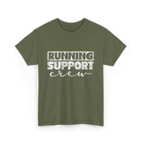 Running Support Crew Runner T-Shirt - Military Green