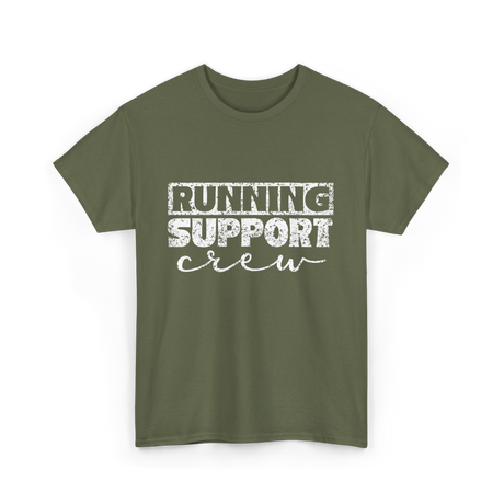 Running Support Crew Runner T-Shirt - Military Green