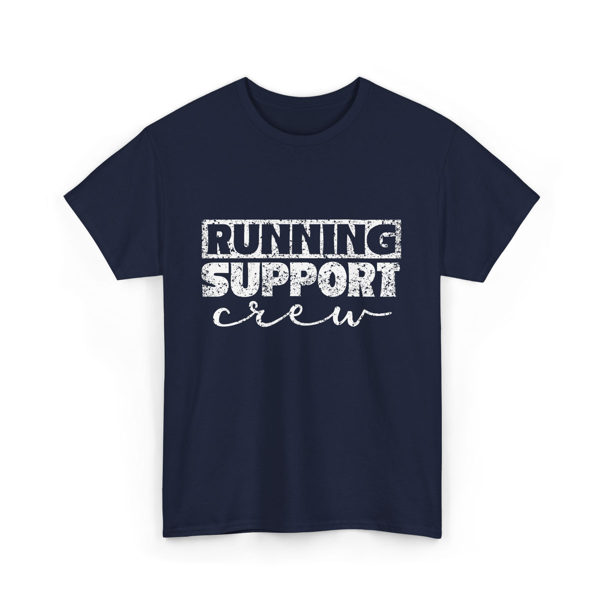 Running Support Crew Runner T-Shirt - Navy