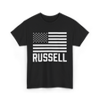 Russell Name Personalized Birthday T-Shirt - Black