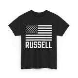 Russell Name Personalized Birthday T-Shirt - Black