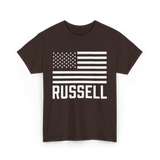 Russell Name Personalized Birthday T-Shirt - Dark Chocolate