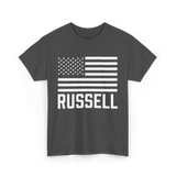 Russell Name Personalized Birthday T-Shirt - Dark Heather