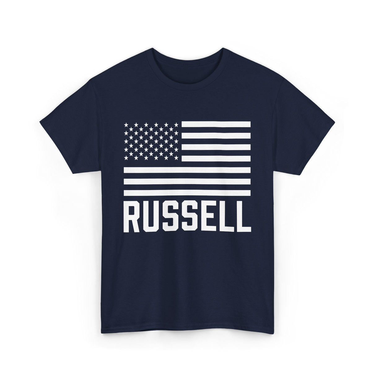 Russell Name Personalized Birthday T-Shirt - Navy