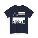 Russell Name Personalized Birthday T-Shirt - Navy