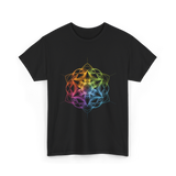 Sacred Geometry Colors Chakra T-Shirt - Black