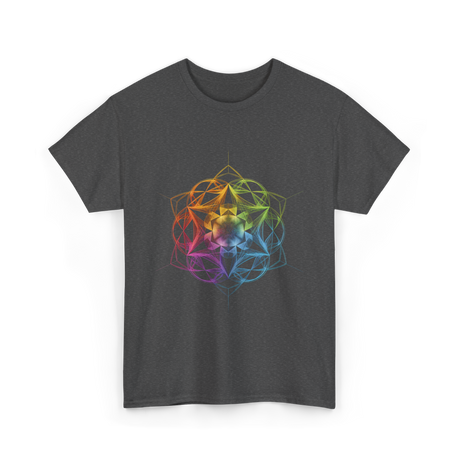 Sacred Geometry Colors Chakra T-Shirt - Dark Heather