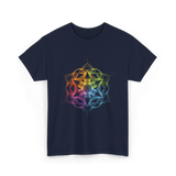 Sacred Geometry Colors Chakra T-Shirt - Navy