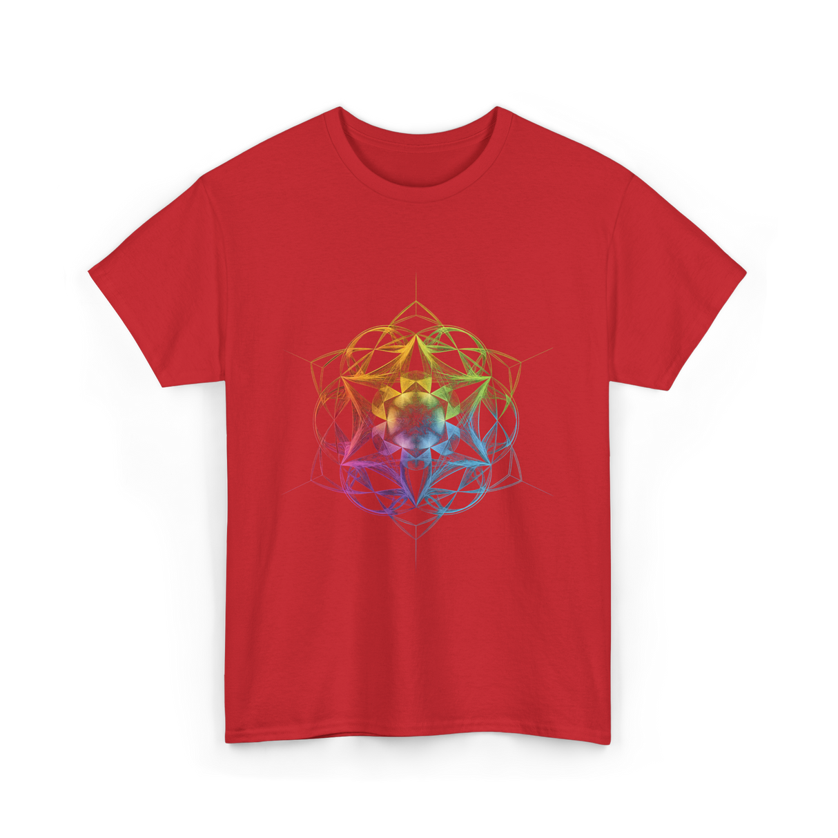 Sacred Geometry Colors Chakra T-Shirt - Red