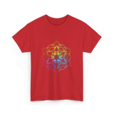 Sacred Geometry Colors Chakra T-Shirt - Red