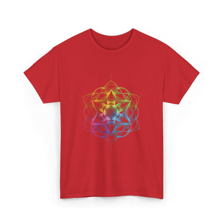 Sacred Geometry Colors Chakra T-Shirt - Red