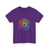 Sacred Geometry Colors Chakra T-Shirt - Purple