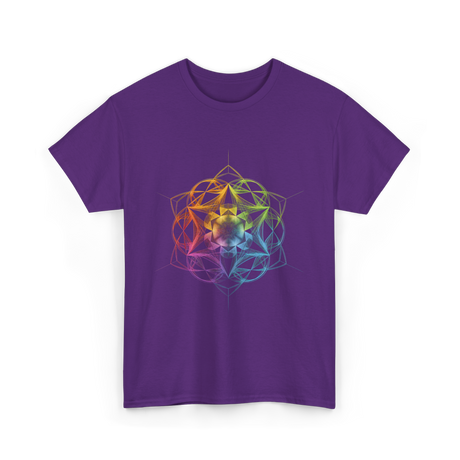 Sacred Geometry Colors Chakra T-Shirt - Purple