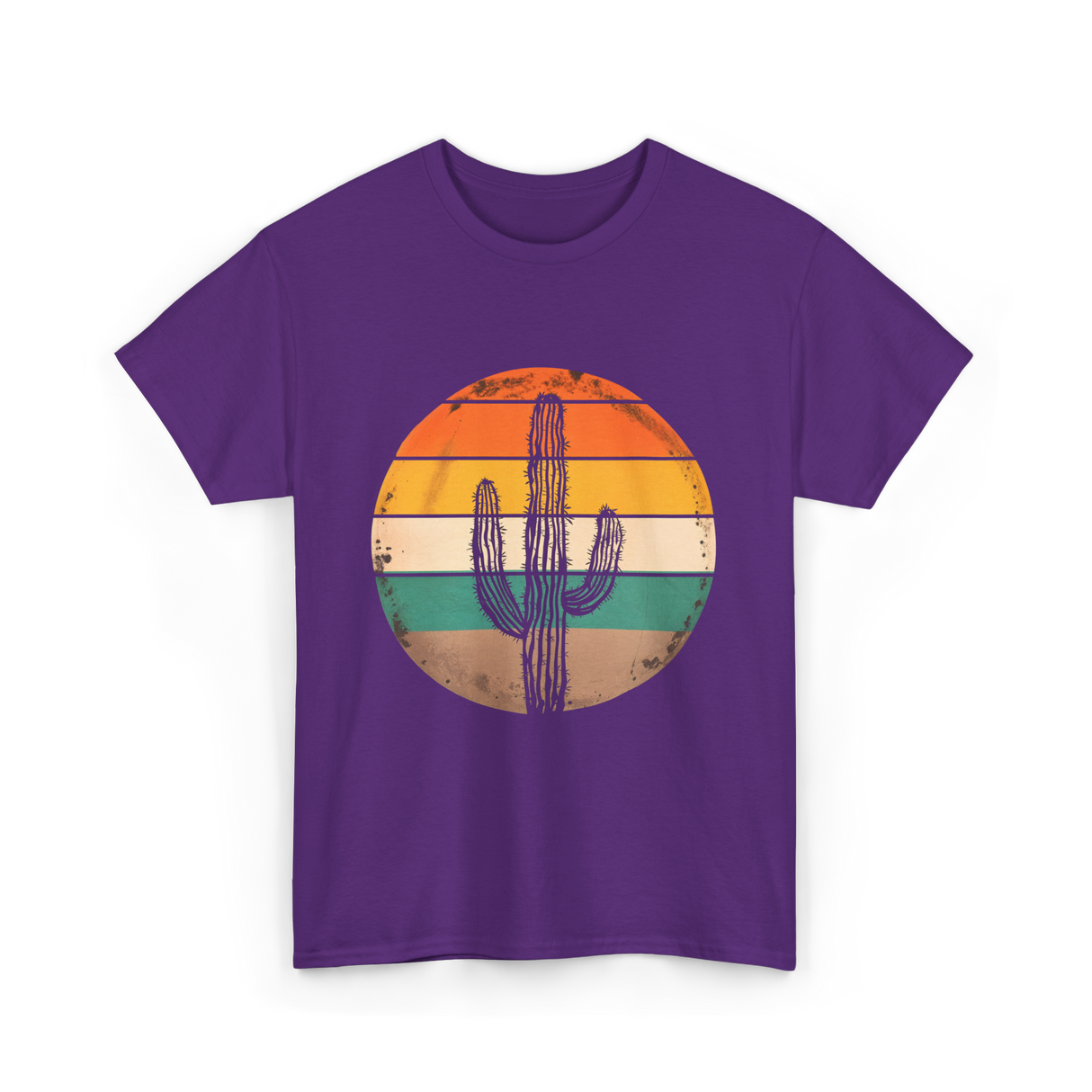 Saguaro Cactus Cacti Lover T-Shirt - Purple