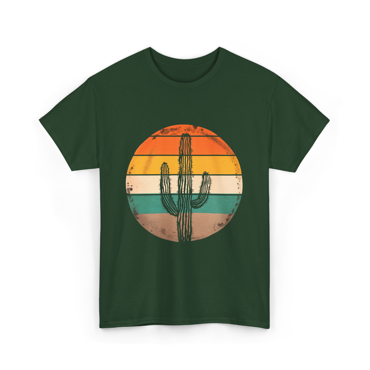 Saguaro Cactus Cacti Lover T-Shirt - Forest Green