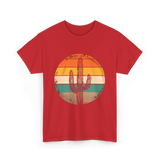 Saguaro Cactus Cacti Lover T-Shirt - Red