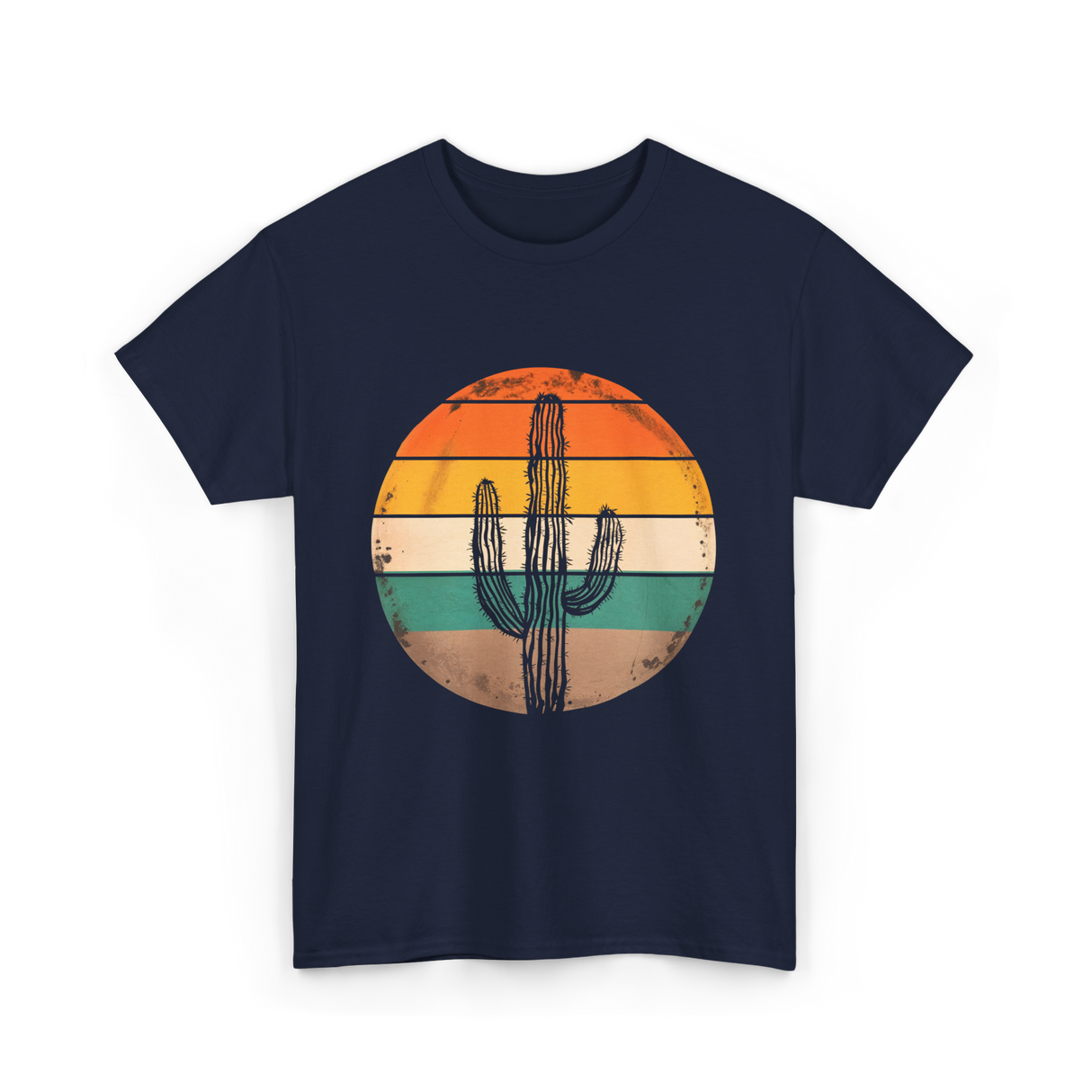 Saguaro Cactus Cacti Lover T-Shirt - Navy