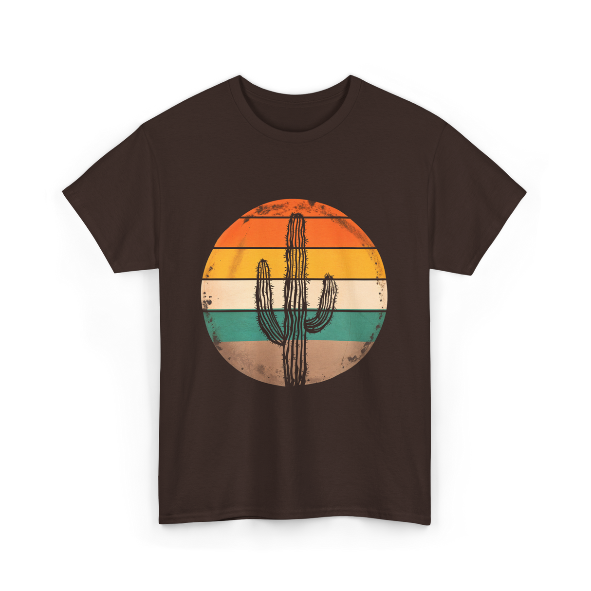 Saguaro Cactus Cacti Lover T-Shirt - Dark Chocolate