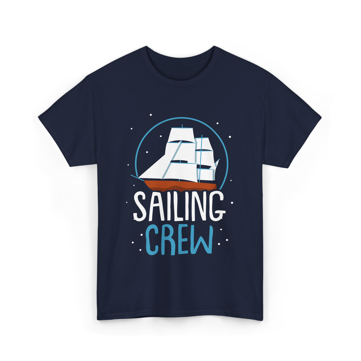 Sailing Crew Sailboat Sailor T-Shirt - Navy