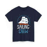 Sailing Crew Sailboat Sailor T-Shirt - Navy