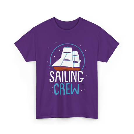 Sailing Crew Sailboat Sailor T-Shirt - Purple