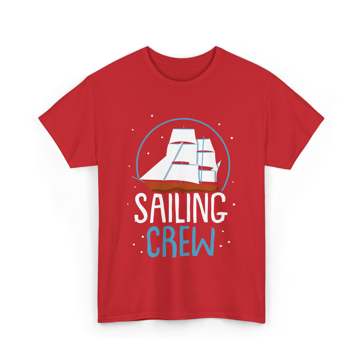 Sailing Crew Sailboat Sailor T-Shirt - Red