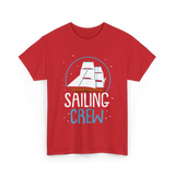 Sailing Crew Sailboat Sailor T-Shirt - Red