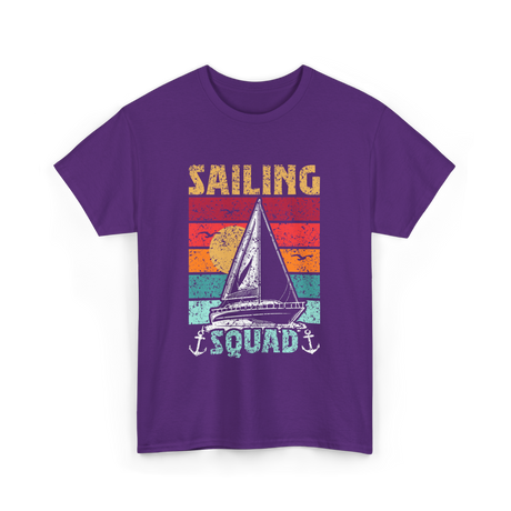 Sailing Squad Sailboat Sailor T-Shirt - Purple