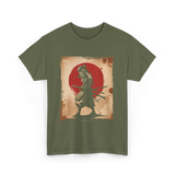 Samurai Vintage Fighter Samurai T-Shirt - Military Green