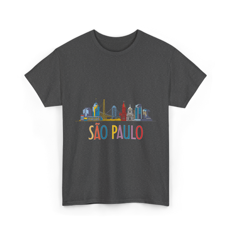 Sao Paulo City Skyline T-Shirt - Dark Heather