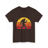 Sasquatch and Pizza Bigfoot T-Shirt - Dark Chocolate