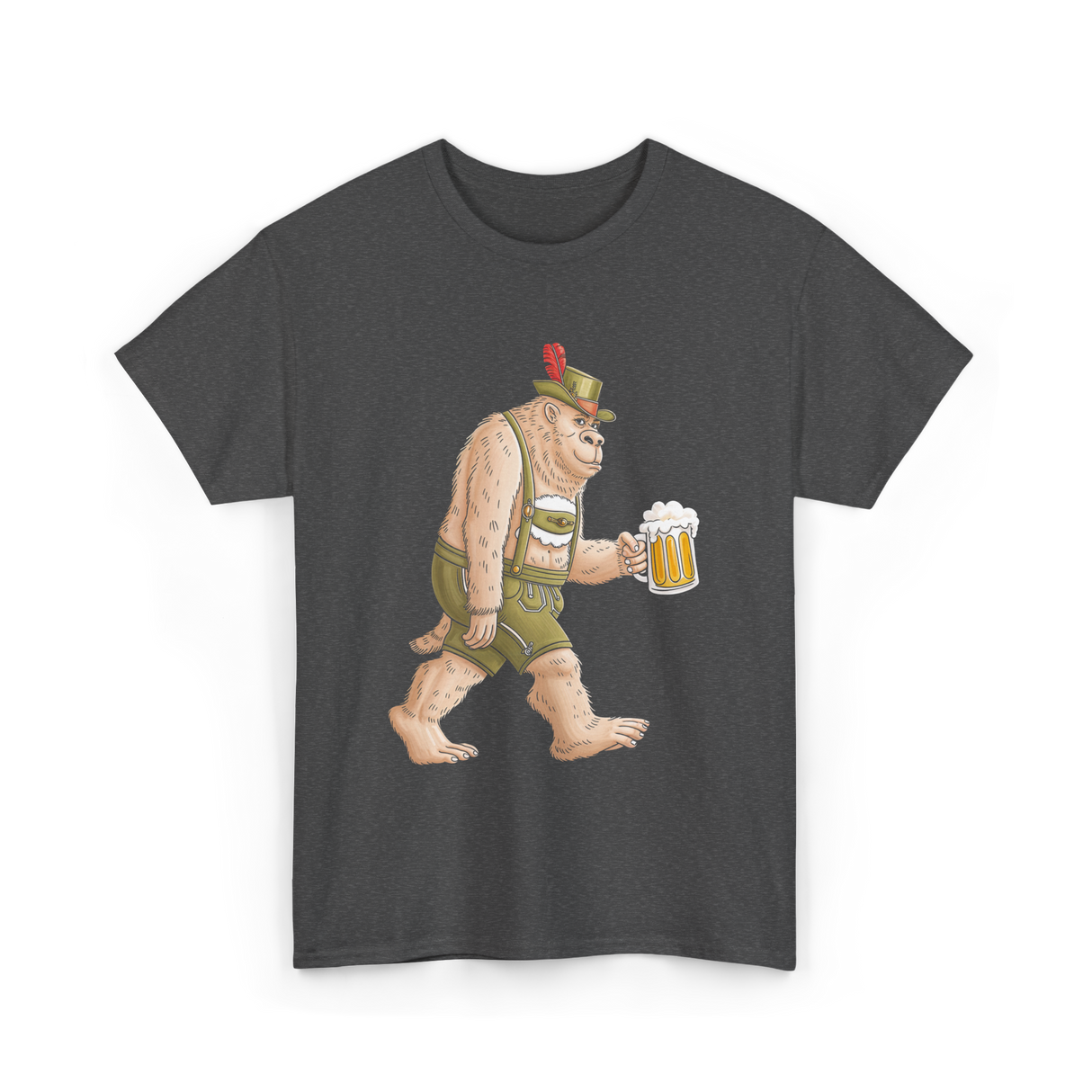 Sasquatch Beer Adventure T-Shirt - Dark Heather