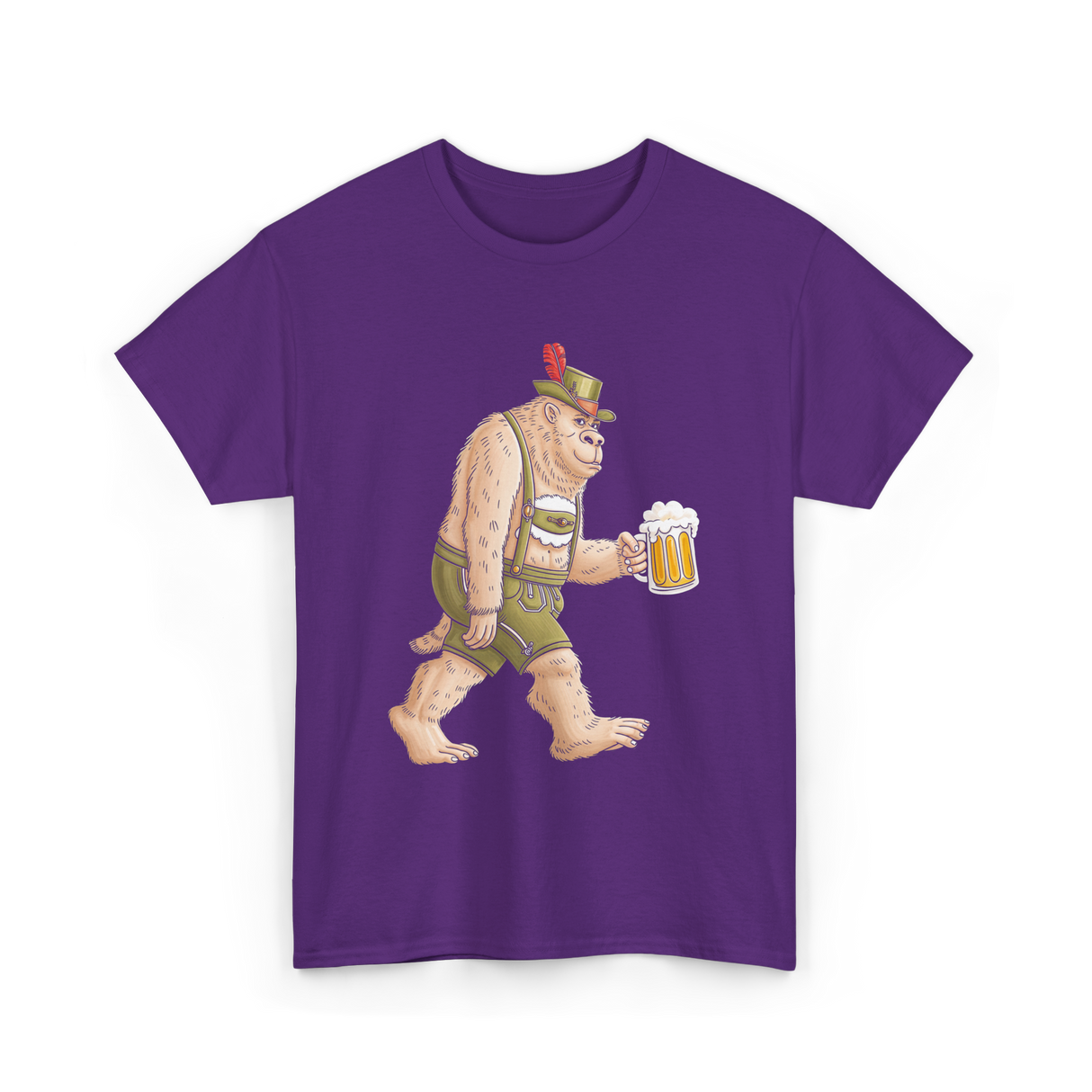 Sasquatch Beer Adventure T-Shirt - Purple