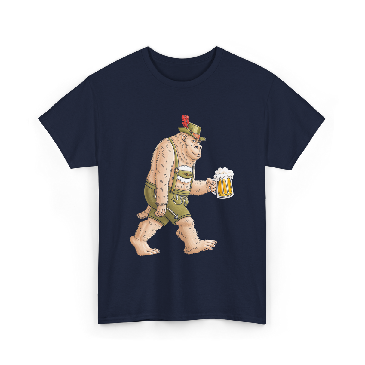 Sasquatch Beer Adventure T-Shirt - Navy