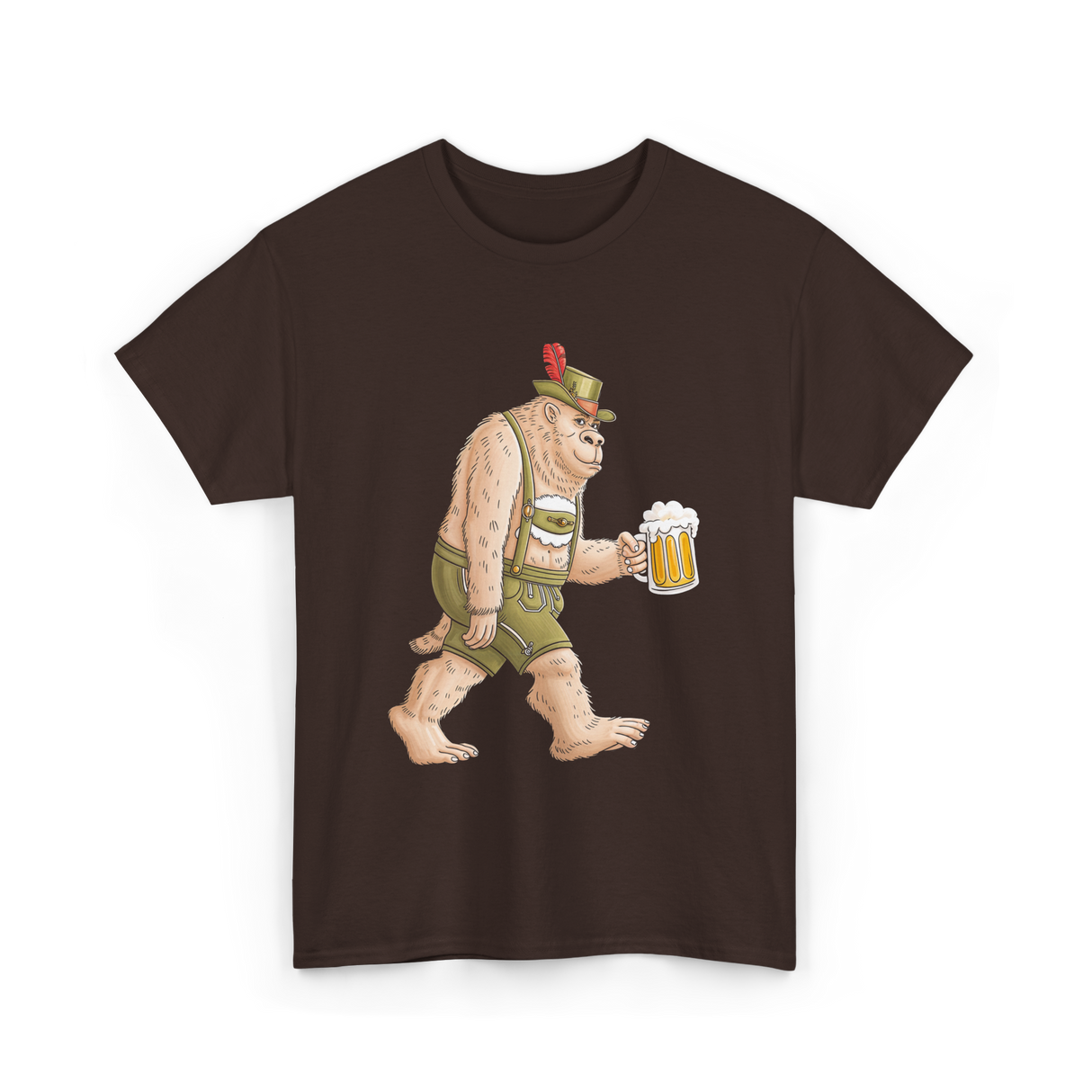 Sasquatch Beer Adventure T-Shirt - Dark Chocolate