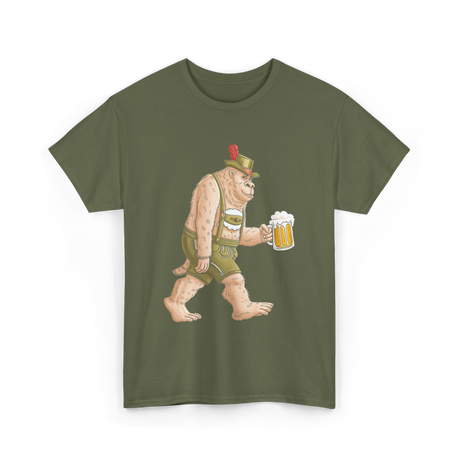 Sasquatch Beer Adventure T-Shirt - Military Green