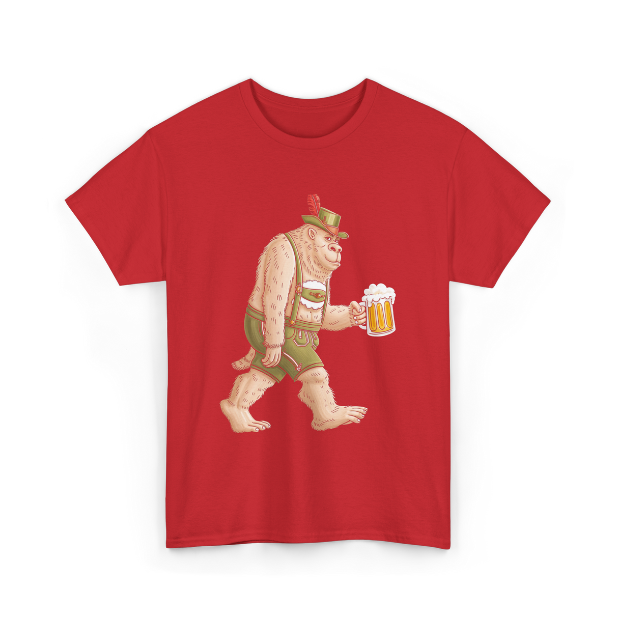 Sasquatch Beer Adventure T-Shirt - Red