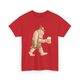 Sasquatch Beer Adventure T-Shirt - Red