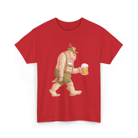 Sasquatch Beer Adventure T-Shirt - Red