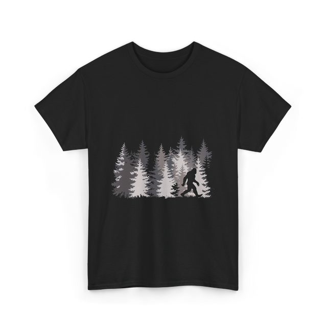 Sasquatch Forest Legend Nature T-Shirt - Black