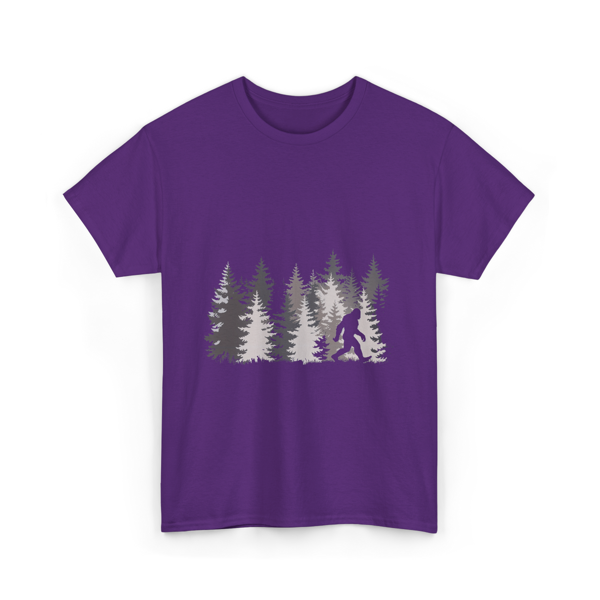 Sasquatch Forest Legend Nature T-Shirt - Purple