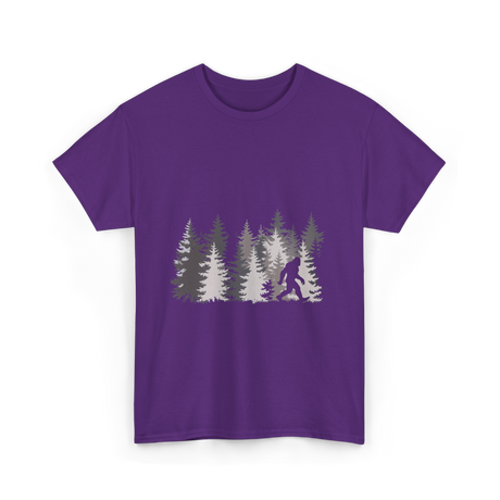 Sasquatch Forest Legend Nature T-Shirt - Purple