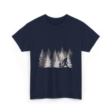 Sasquatch Forest Legend Nature T-Shirt - Navy