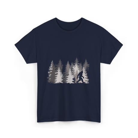 Sasquatch Forest Legend Nature T-Shirt - Navy