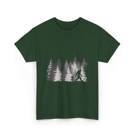 Sasquatch Forest Legend Nature T-Shirt - Forest Green