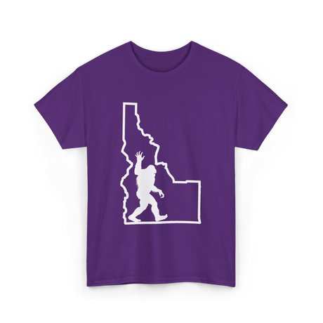 Sasquatch Idaho Bigfoot T-Shirt - Purple